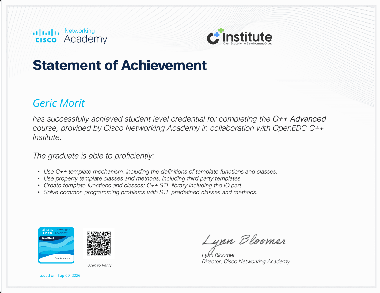 C++ Advanced